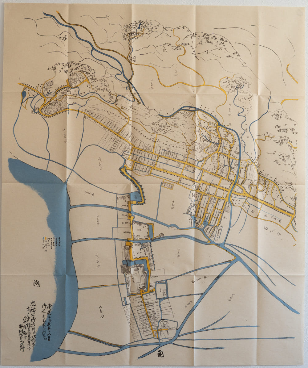 お取り寄せ＞ 復刻古地図 慶応四年 高島城下町繪圖（高島城下町絵図
