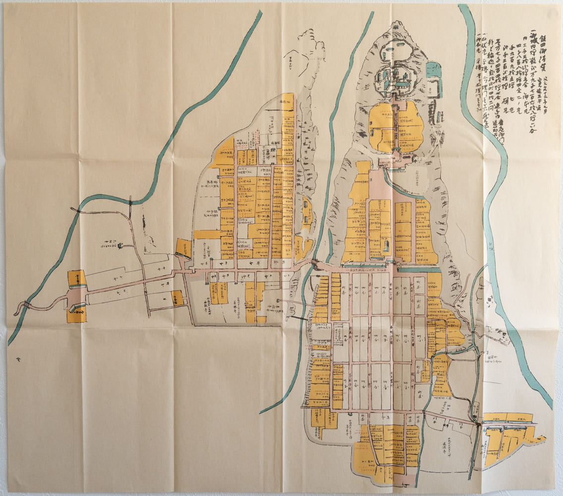 ＜お取り寄せ＞ 復刻古地図 脇坂時代 信濃国 飯田城下町絵図