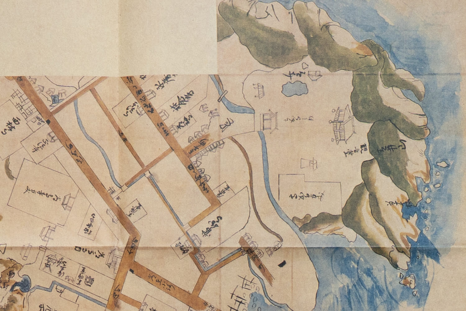 お取り寄せ＞ 復刻古地図 寛文-延宝頃 小浜府下中古繪圖 組図（小浜