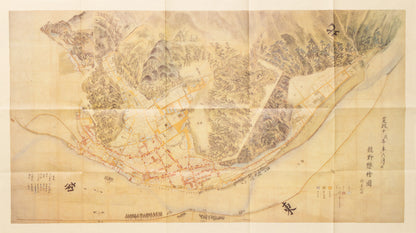 ＜お取り寄せ＞ 復刻古地図  寛政十年 龍野城下町繪圖（龍野城下町絵図）