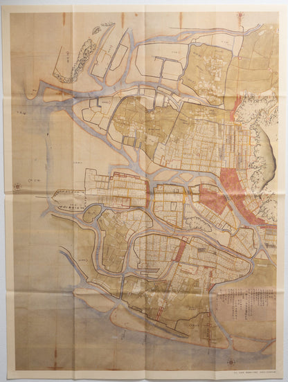 ＜お取り寄せ＞ 復刻古地図 文化・文政頃 徳島御山下絵図