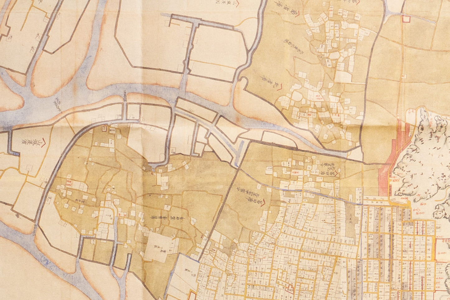 ＜お取り寄せ＞ 復刻古地図 文化・文政頃 徳島御山下絵図