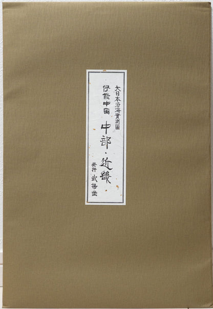 ＜お取り寄せ＞ 大日本沿海實測圖(実測図) 伊能中図 中部・近畿｜武揚堂｜解説書・ポスター付