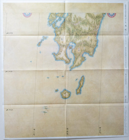 ＜お取り寄せ＞ 大日本沿海實測圖(実測図) 伊能中図 九州 (全2図)｜武揚堂｜解説書・ポスター付
