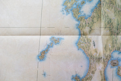 ＜お取り寄せ＞ 大日本沿海實測圖(実測図) 伊能中図 九州 (全2図)｜武揚堂｜解説書・ポスター付