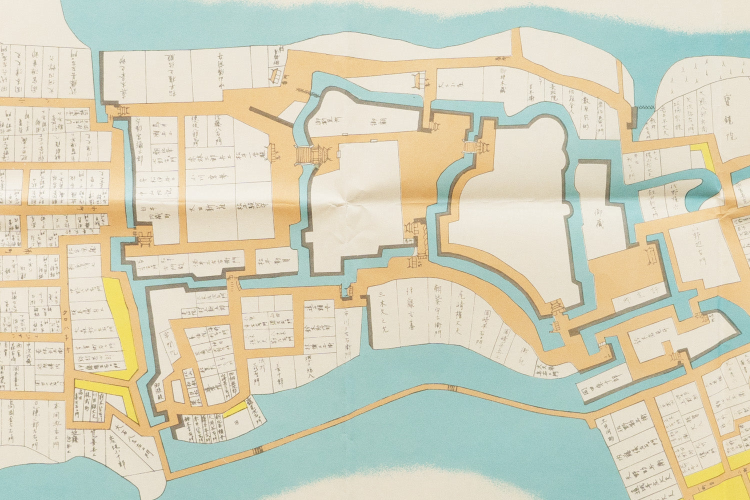 お取り寄せ＞ 復刻古地図 水戸城下町絵図 水戸地図（徳川初期・天保