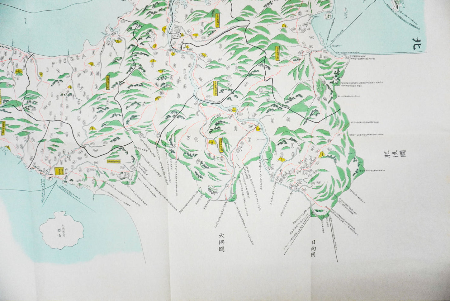 ＜お取り寄せ＞  復刻古地図 江戸末期 薩摩國圖（薩摩絵図）