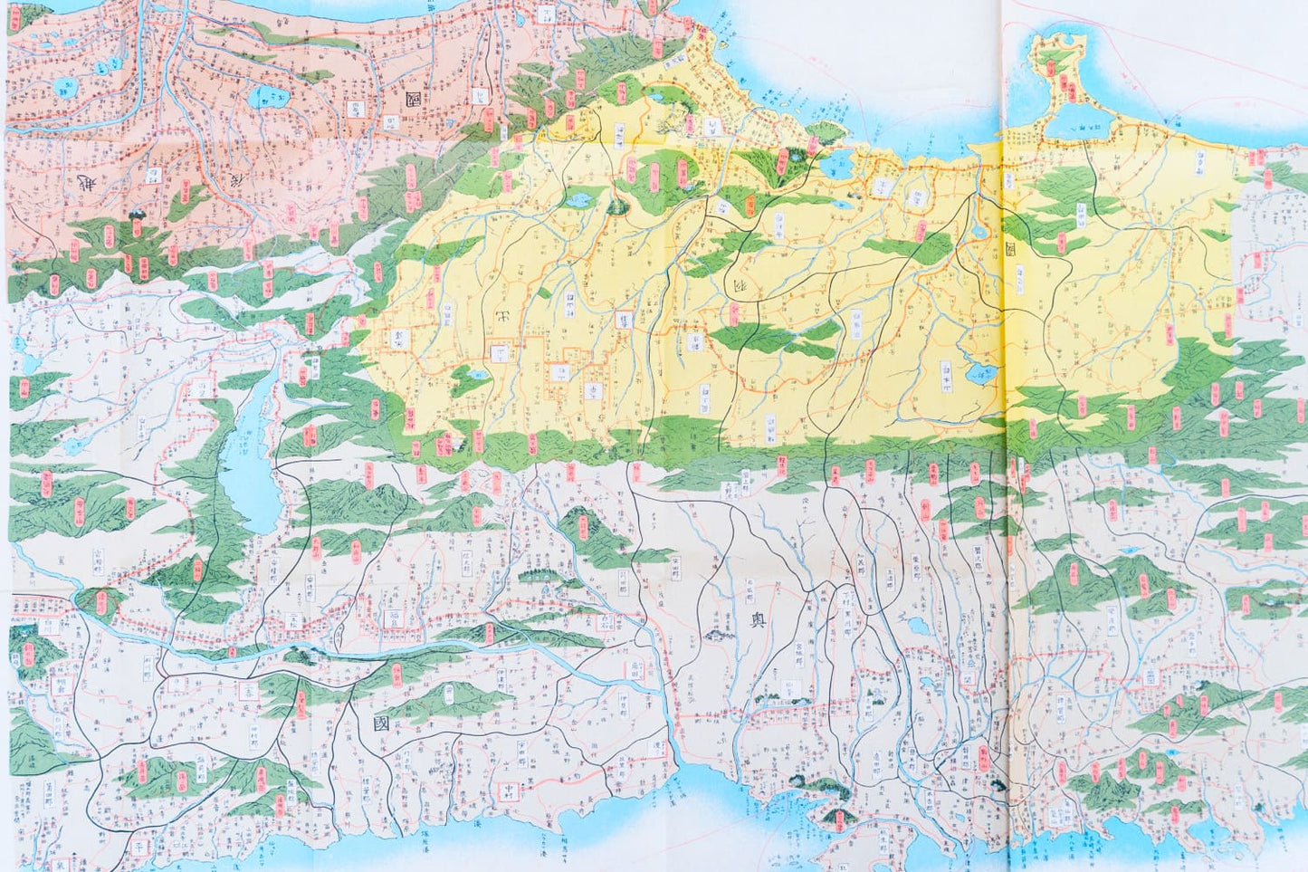 ＜お取り寄せ＞ 復刻古地図 慶應四年(1868年) 陸奥出羽國郡行程全圖（陸奥出羽国郡行程全図）