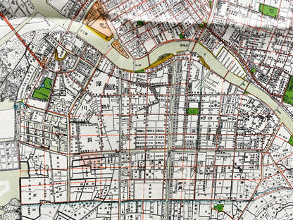 ＜お取り寄せ＞  復刻古地図 東京市區改正全圖（東京市区改正全図）