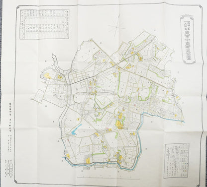 ＜お取り寄せ＞ 復刻古地図 明治40年 東京市15区 近傍34町村 番地界入　6.麻布区全図