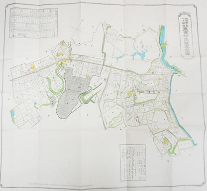 ＜お取り寄せ＞ 復刻古地図 明治40年 東京市15区 近傍34町村 番地界入　7.赤坂区全図