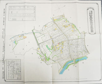 ＜お取り寄せ＞ 復刻古地図 明治40年 東京市15区 近傍34町村 番地界入　8.四谷区全図