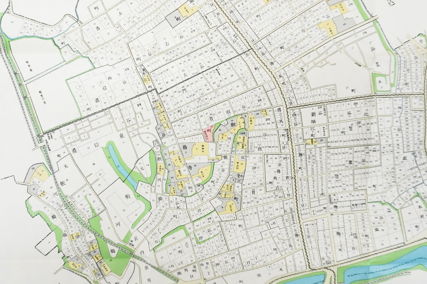 ＜お取り寄せ＞ 復刻古地図 明治40年 東京市15区 近傍34町村 番地界入　8.四谷区全図