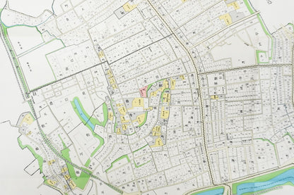 ＜お取り寄せ＞ 復刻古地図 明治40年 東京市15区 近傍34町村 番地界入　8.四谷区全図