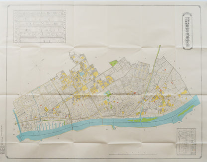 ＜お取り寄せ＞ 復刻古地図 明治40年 東京市15区 近傍34町村 番地界入　13.浅草区全図