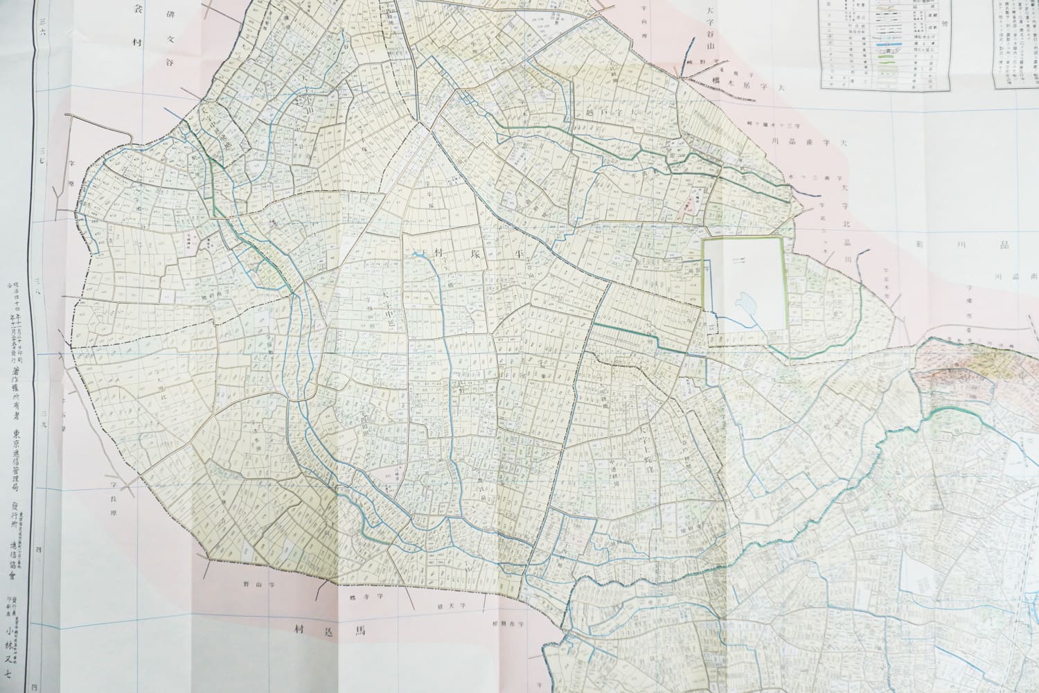 お取り寄せ＞ 復刻古地図 明治40年 東京市15区 近傍34町村 番地界入 17
