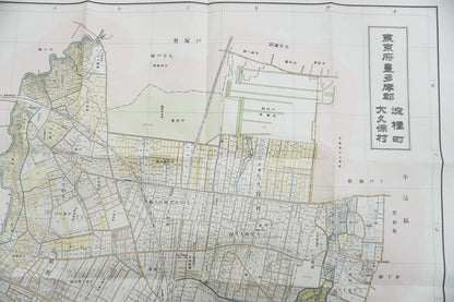 ＜お取り寄せ＞ 復刻古地図 明治40年 東京市15区 近傍34町村 番地界入　23.豊多摩郡淀橋町・大久保村
