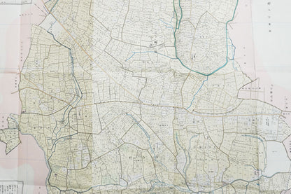 ＜お取り寄せ＞ 復刻古地図 明治40年 東京市15区 近傍34町村 番地界入　25.北豊島郡長崎村・豊多摩郡落合村