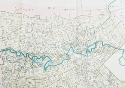 ＜お取り寄せ＞ 復刻古地図 明治40年 東京市15区 近傍34町村 番地界入　28.北豊島郡板橋町