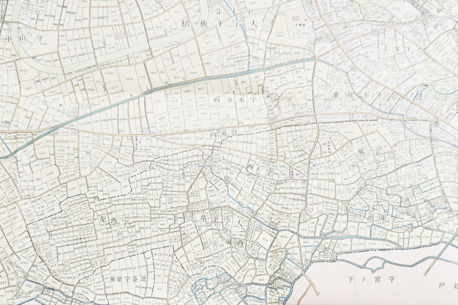 東京市近傍郡部町村番地界入地図　明治44年調査　東京逓信管理局 編　人文社版 お取り寄せ＞ 復刻古地図 明治40年 東京市15区 近傍34町村 番地界入 32