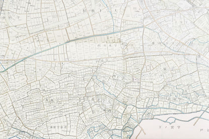 ＜お取り寄せ＞ 復刻古地図 明治40年 東京市15区 近傍34町村 番地界入　28.北豊島郡板橋町