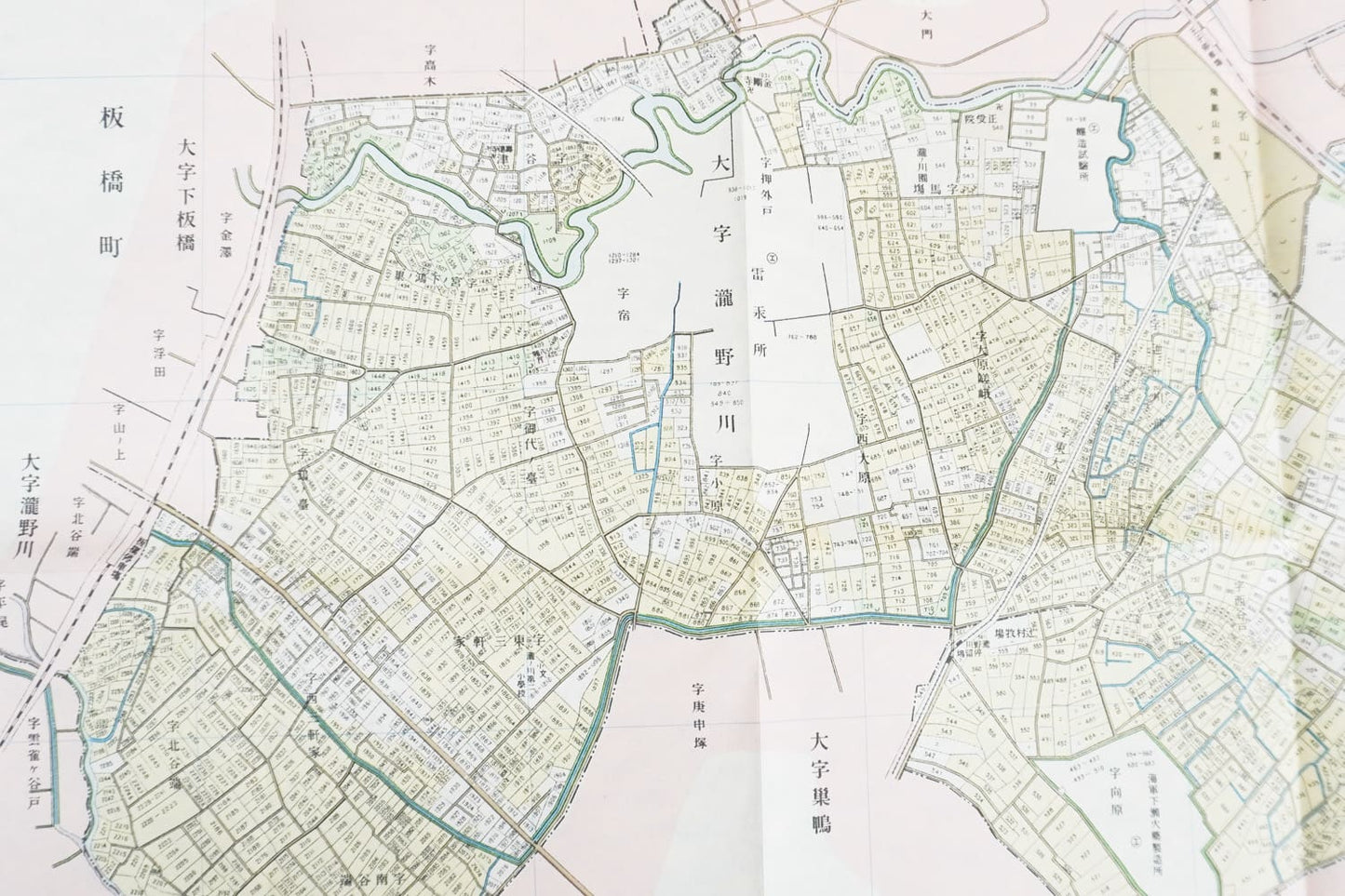 ＜お取り寄せ＞ 復刻古地図 明治40年 東京市15区 近傍34町村 番地界入　29.北豊島郡瀧野川村