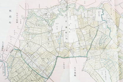 ＜お取り寄せ＞ 復刻古地図 明治40年 東京市15区 近傍34町村 番地界入　29.北豊島郡瀧野川村