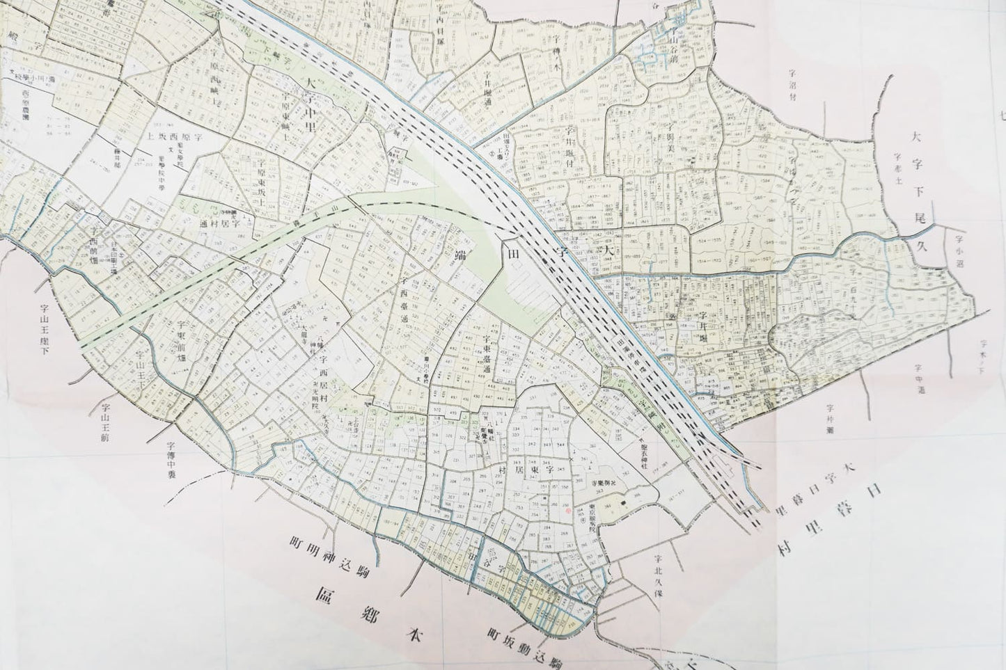 ＜お取り寄せ＞ 復刻古地図 明治40年 東京市15区 近傍34町村 番地界入　29.北豊島郡瀧野川村
