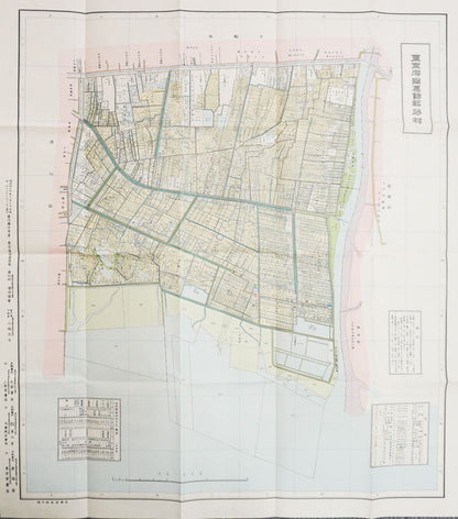 ＜お取り寄せ＞ 復刻古地図 明治40年 東京市15区 近傍34町村 番地界入　34.南葛飾郡砂村