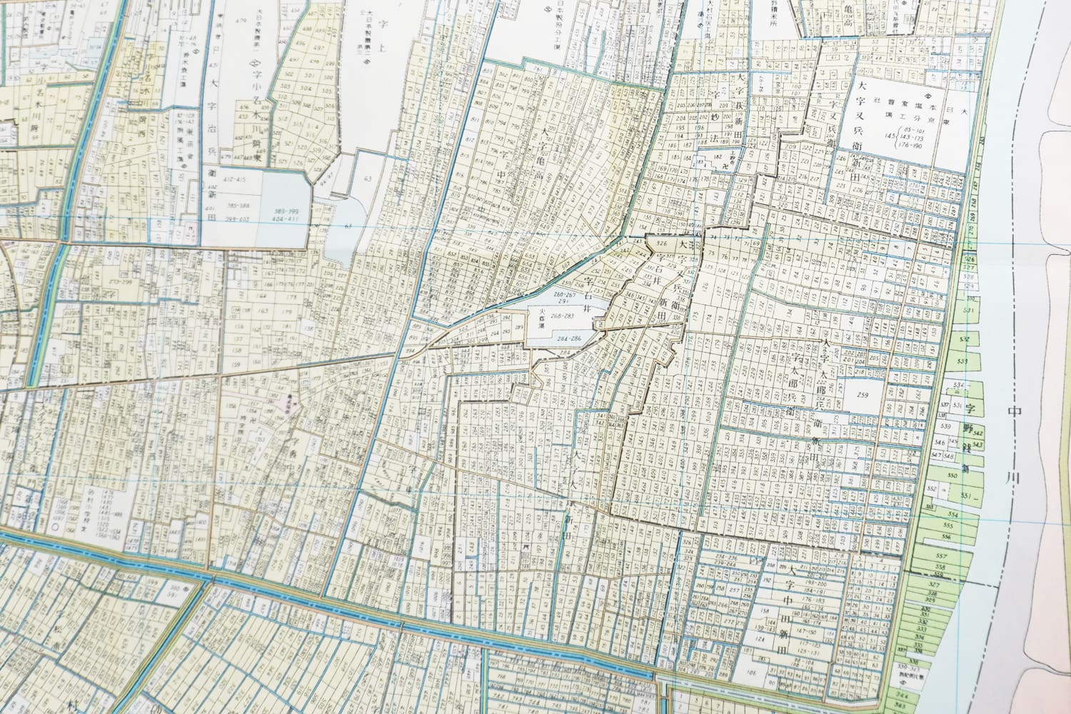 お取り寄せ＞ 復刻古地図 明治40年 東京市15区 近傍34町村 番地界入 34