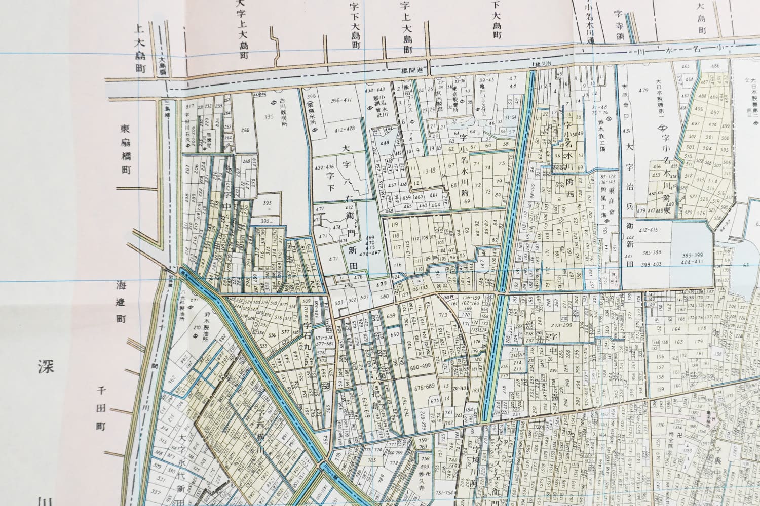お取り寄せ＞ 復刻古地図 明治40年 東京市15区 近傍34町村 番地界入 34