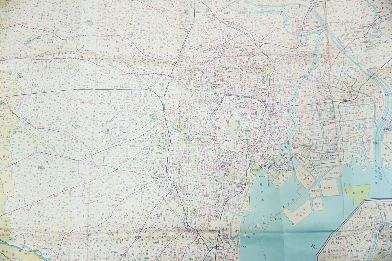 お取り寄せ＞【復刻版】 復刻古地図 昭和22年 最新大東京全圖 (最新大