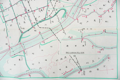 ＜お取り寄せ＞  復刻古地図 帝都急行汽船運轉系統圖（帝都急行汽船運輸系統図）
