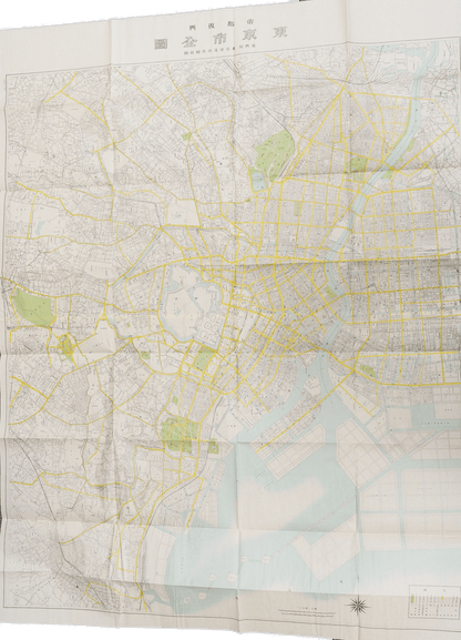 お取り寄せ＞ 復刻古地図 昭和四年(1929年) 帝都復興 東京市全圖 (東京