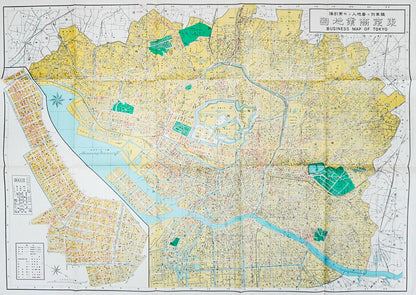 ＜お取り寄せ＞  復刻古地図 東京商業地圖（東京商業地図）