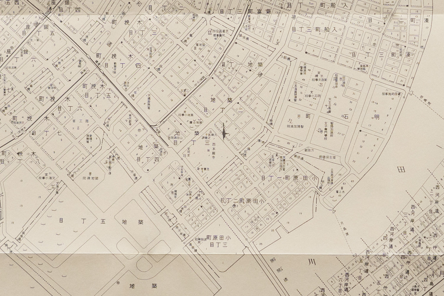 お取り寄せ＞ 復刻古地図 昭和十六年 大東京三十五区内 04.京橋區詳細