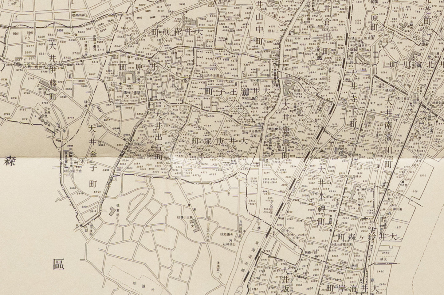 ＜お取り寄せ＞ 復刻古地図 昭和十六年 大東京三十五区内　16.品川區詳細圖（品川区詳細図）