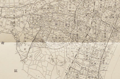 ＜お取り寄せ＞ 復刻古地図 昭和十六年 大東京三十五区内　16.品川區詳細圖（品川区詳細図）