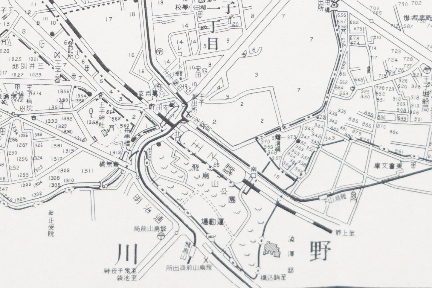 ＜お取り寄せ＞ 復刻古地図 昭和十六年 大東京三十五区内　28.王子區詳細圖（王子区詳細図）
