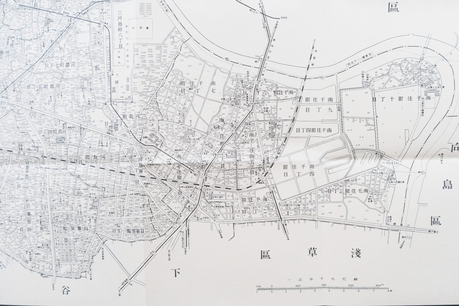 お取り寄せ＞ 復刻古地図 昭和十六年 大東京三十五区内 30.荒川區詳細
