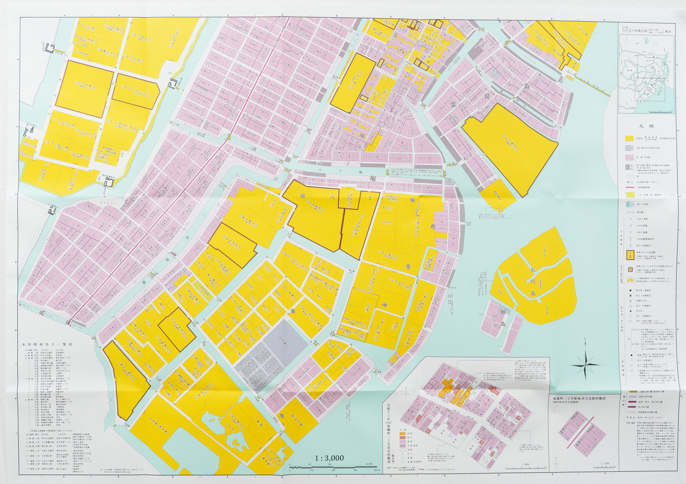 ＜お取り寄せ＞ 改定版 江戸之下町図・五千分一東京図測量原図・対照用現代図｜豪華セット