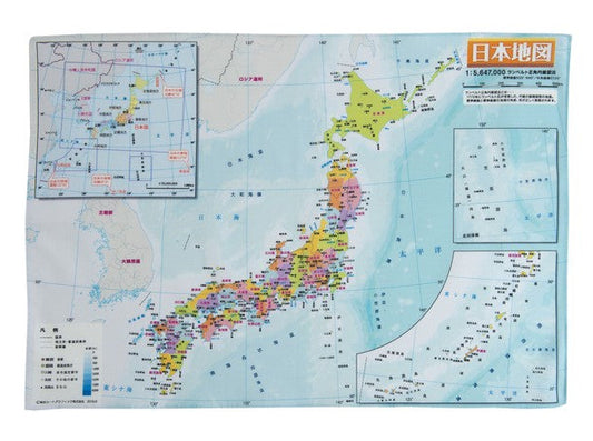 ハンカチ日本地図の画像1