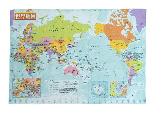 ハンカチ世界地図の画像1