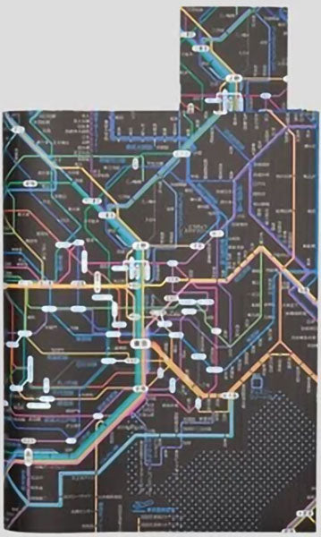 鉄道路線図ブックカバー首都圏日本語ブラック – 昭文社オンラインストア