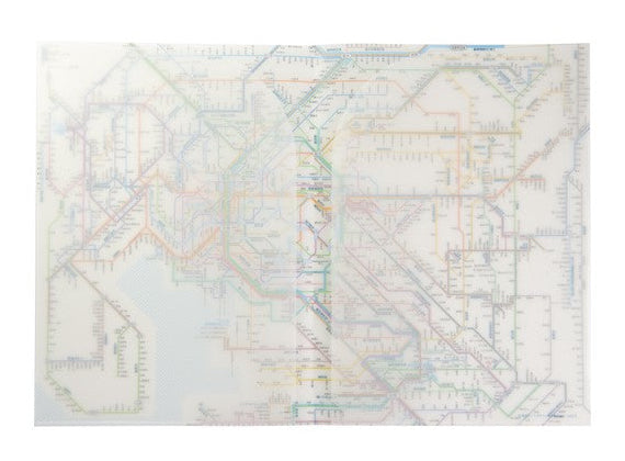 鉄道路線図クリアファイル　首都圏　日本語の画像2