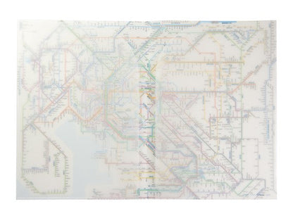 鉄道路線図クリアファイル　首都圏　日本語の画像2