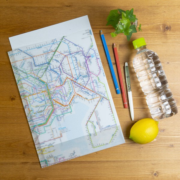 鉄道路線図クリアファイル 首都圏 日本語 – 昭文社オンラインストア
