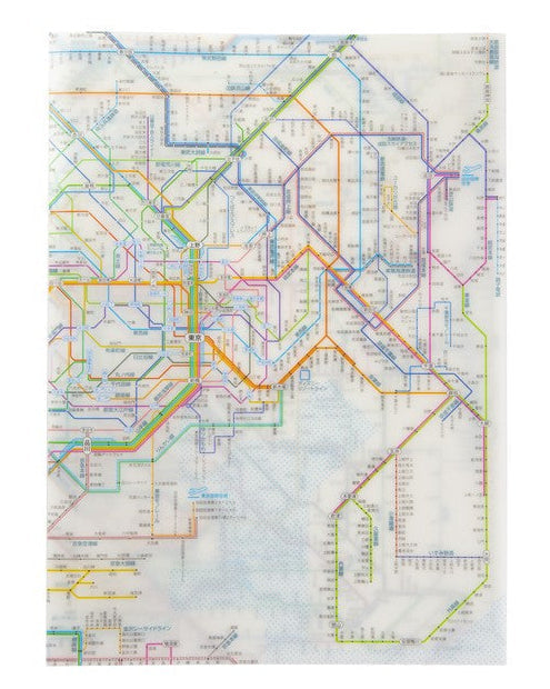 鉄道路線図クリアファイル　首都圏　日本語の画像1