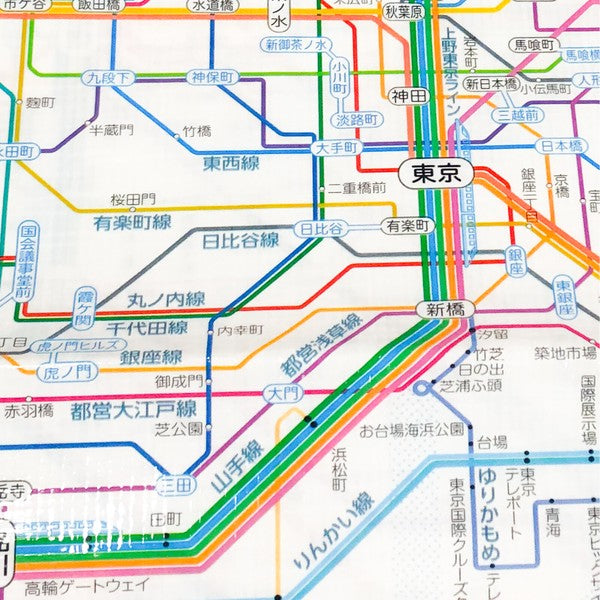 鉄道路線図レジャーシート首都圏日本語の画像3
