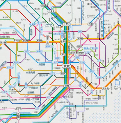 鉄道路線図ノートA5首都圏日本語の画像4